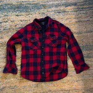 Roots vintage flannel plaid shirt